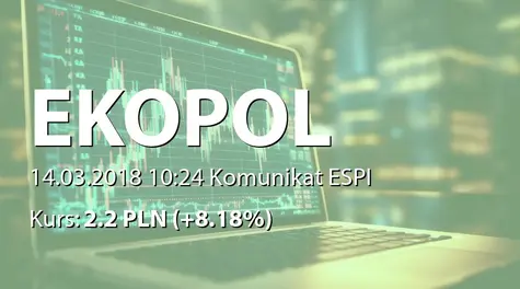 Ekopol Górnośląski Holding S.A.: Informacja produktowa (2018-03-14)