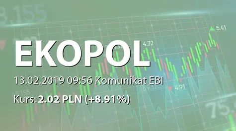 Ekopol Górnośląski Holding S.A.: Rozbudowanie floty transportowej (2019-02-13)