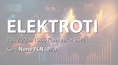 ELEKTROTIM S.A.: Odwołanie prokurenta (2008-12-10)