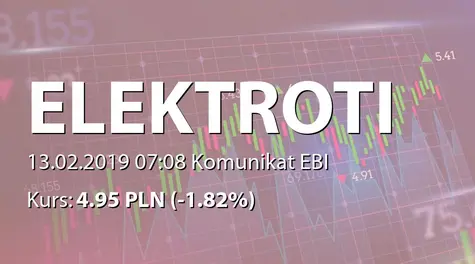 ELEKTROTIM S.A.: Raport dotyczÄcy zakresu stosowania Dobrych Praktyk (2019-02-13)