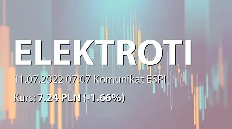 ELEKTROTIM S.A.: Umowa z Gminą Kąty Wrocławskie (2022-07-11)