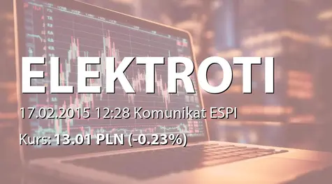 ELEKTROTIM S.A.: Umowa z PGE Dystrybucja, Oddział w Rzeszowie  (2015-02-17)