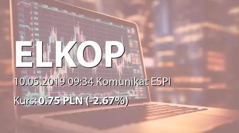 Elkop SE: Zmiana wartoĹci nominalnej akcji w KDPW (2019-05-10)