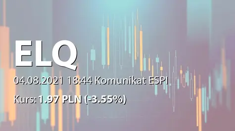 ELQ S.A.: ZWZ - akcjonariusze powyżej 5% (2021-08-04)