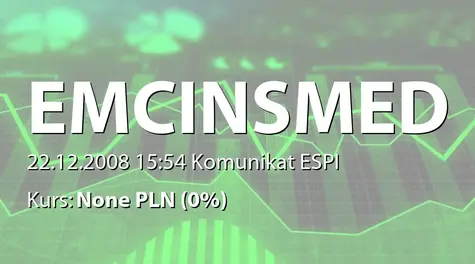 EMC Instytut Medyczny S.A.: Aneksy do umowy Lubmed sp. z o.o. z NFZ we Wrocławiu - 6,6 mln zł (2008-12-22)