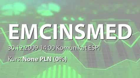 EMC Instytut Medyczny S.A.: Informacja dot. sprzedaży akcji przez Piotra, Matyldę i Marię Gerber na rzecz Netskill Management Ltd. (2009-12-30)