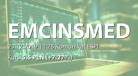 EMC Instytut Medyczny S.A.: NWZ - ogłoszenie i projekty uchwał: emisja akcji serii K (2019-12-23)