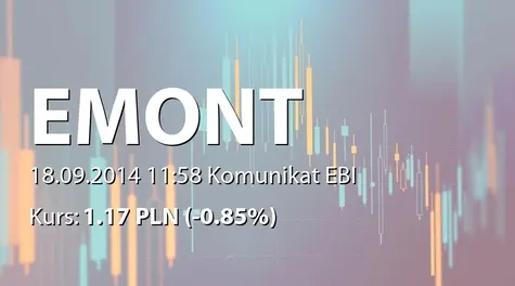 ELEKTROMONT S.A. w restrukturyzacji: Aneks do umowy - Sokołów SA (2014-09-18)