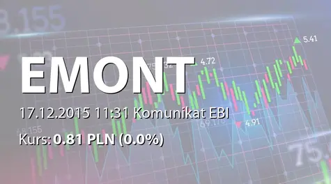 ELEKTROMONT S.A. w restrukturyzacji: Korekta raportu EBI nr 61/2015 (2015-12-17)