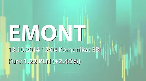 ELEKTROMONT S.A. w restrukturyzacji: Raport za wrzesień 2014 (2014-10-13)