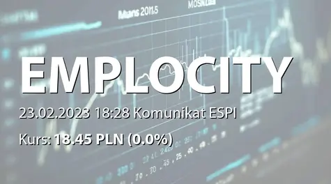 Emplocity S.A.: Nabycie akcji przez Enprom Hvc sp. z o.o. (2023-02-23)