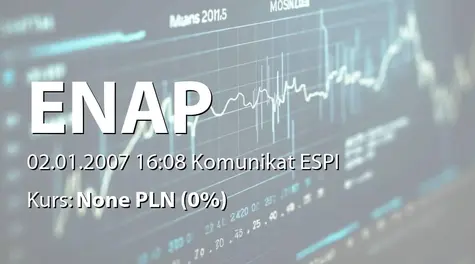 Energoaparatura S.A.: Zakup akcji przez Adama Bezę (2007-01-02)