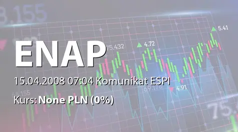 Energoaparatura S.A.: Zatwierdzenie przez KNF aneksu nr 9 do prospektu emisyjnego (2008-04-15)