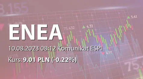 Enea S.A.: Akceptacja propozycji warunków transakcji nabycia przez Skarb Państwa udziałów Enea Wytwarzanie sp. z o.o. i akcji Enea Elektrownia Połaniec SA (2023-08-10)