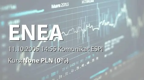 Enea S.A.: Aktualizacja treści prospektu emisyjnego - korekta rozliczeń ze Skarbem Państwa (2005-10-11)