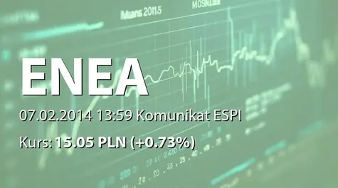 Enea S.A.: Rejestracja akcji serii B w KDPW  (2014-02-07)