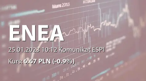 Enea S.A.: Terminy przekazywania raportów okresowych w 2023 roku (2023-01-25)