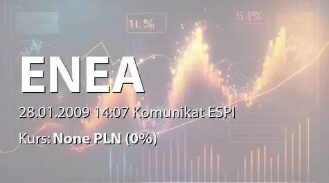 Enea S.A.: Wyznaczenie ostatniego dnia notowania PDA serii C oraz wprowadzenie akcji serii A i C do obrotu (2009-01-28)