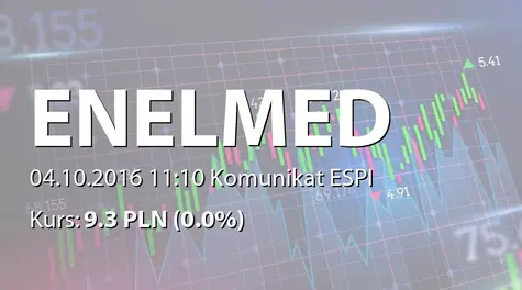 Centrum Medyczne Enel-Med S.A.: Korekta raportu ESPI 24/2016 (2016-10-04)