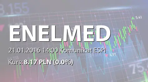 Centrum Medyczne Enel-Med S.A.: Terminy przekazywania raportów w 2016 roku (2016-01-21)