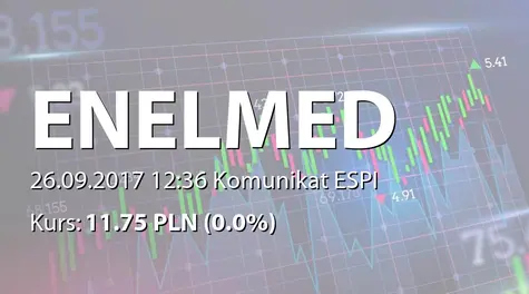 Centrum Medyczne Enel-Med S.A.: Uzgodnienie warunków sprzedaży udziałów przez spółkę zależną (2017-09-26)