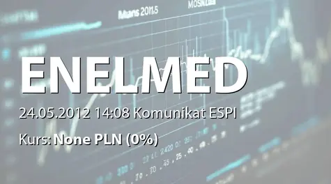 Centrum Medyczne Enel-Med S.A.: Wypłata dywidendy - 0,03 zł (2012-05-24)