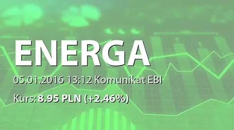 Energa S.A.: Niestosowanie niektórych zasad Dobrych Praktyk Spółek Notowanych na GPW 2016 (2016-01-05)