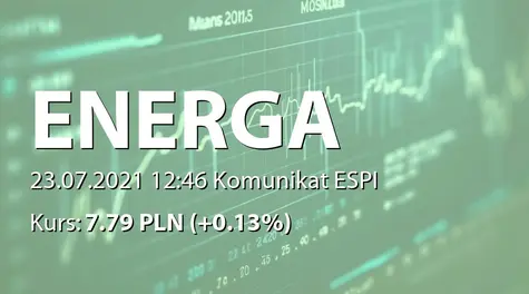 Energa S.A.: Porozumienie dotyczące współpracy w zakresie wydzielenia aktywów węglowych (2021-07-23)