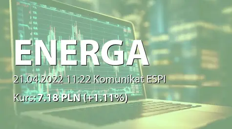 Energa S.A.: Pozytywna ocena RN ws. wniosku Zarządu dot. podziału zysku (2022-04-21)