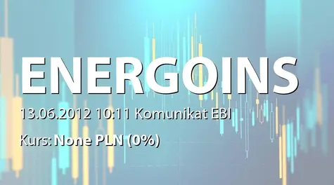 Energoinstal S.A.: Informacja odnoĹnie wypełniania przez SpĂłłkÄ zasad zawartych w "Dobrych Praktykach SpĂłłek Notowanych na GPW". (2012-06-13)