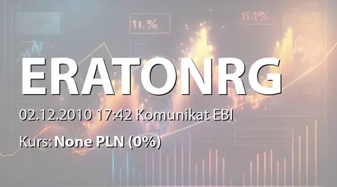 Erato Energy S.A.: Uchwała zarządu KDPW ws. splitu akcji (1:5) (2010-12-02)