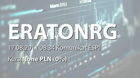 Erato Energy S.A.: WZA - lista akcjonariuszy (2011-08-17)