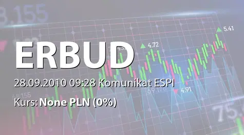 Erbud S.A.: Sprzedaż akcji przez Juladal Investments Ltd. (2010-09-28)