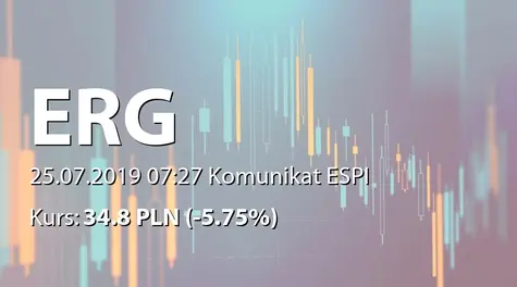 ERG S.A.: NWZ - akcjonariusze powyżej 5% (2019-07-25)