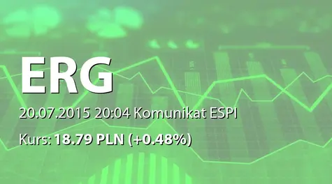 ERG S.A.: Zakup akcji własnych (2015-07-20)