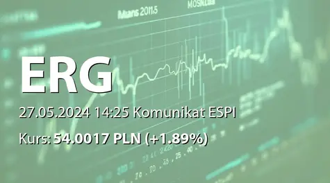 ERG S.A.: ZWZ (10:00) - projekty uchwał: podział zysku za rok 2023 (2024-05-27)