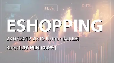 E-shopping Group S.A.: Powołanie Członka RN (2019-07-23)