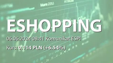 E-shopping Group S.A.: Raport za maj 2024 roku (2024-06-06)