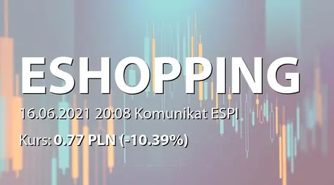 E-shopping Group S.A.: ZWZ - uzupełnienie dokumentacji (2021-06-16)