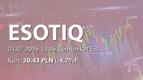 Esotiq & Henderson S.A.: Zatwierdzenie aneksu do prospektu emisyjnego (2015-07-03)