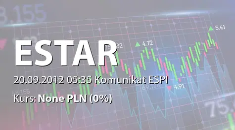 ENEFI Vagyonkezelő Nyrt.: E-Star Alternative Plc. own shares transaction (2012-09-20)