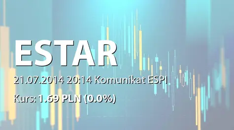 ENEFI Vagyonkezelő Nyrt.: Zakup akcji przez E-Star ESCO Kft. (2014-07-21)