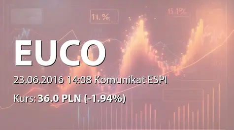 Europejskie Centrum Odszkodowań S.A. w restrukturyzacji: ZWZ - podjęte uchwały: wypłata dywidendy - 3,58 PLN, zmiany w RN (2016-06-23)