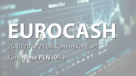 Eurocash S.A.: WZA - podjęte uchwały: warunkowe podwyższenie kapitału - emisja akcji serii L (warranty serii A), zmiany statutu (2010-10-26)