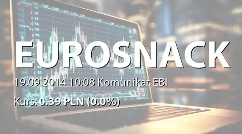 Eurosnack S.A.: Raport za sierpień 2015 (2014-09-19)
