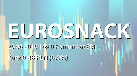Eurosnack S.A.: Rejestracja w KRS podwyższenia kapitału (2016-04-25)
