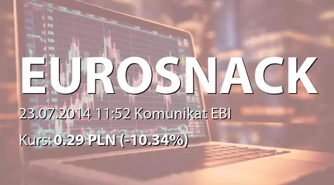 Eurosnack S.A.: Rozpoczęcie dostaw do największej sieci detalicznej w Polsce (2014-07-23)