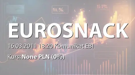 Eurosnack S.A.: WZA - zwołanie obrad: uchylenie uchwały ws. podwyższenia kapitału, emisja akcji serii F oraz zmiany statutu (2011-03-16)