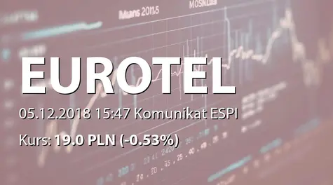 Eurotel S.A.: Nabycie akcji przez Rockbridge TFI SA (2018-12-05)