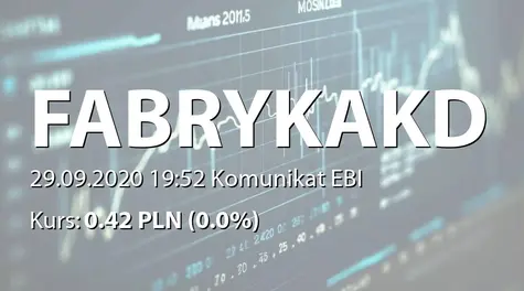 Fabryka Konstrukcji Drewnianych S.A.: Incydentalne naruszenie Dobrych Praktyk Spółek notowanych na NewConnect (2020-09-29)